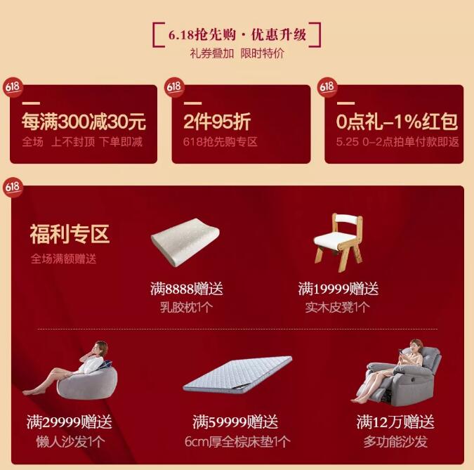 就在今晚！光明家具618搶先購鉅惠來襲！